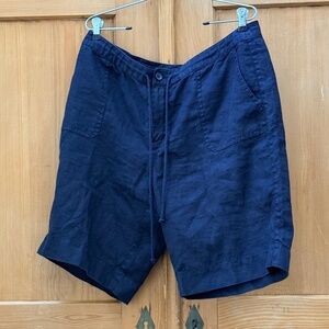 Lizwear 100% Linen Short Black Sz XL